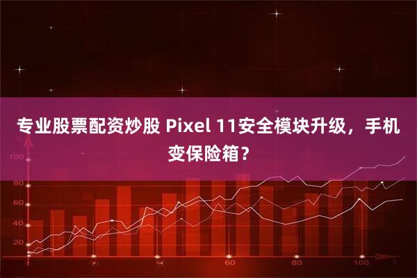 专业股票配资炒股 Pixel 11安全模块升级，手机变保险箱？
